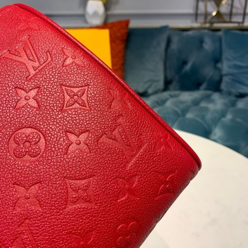 Louis Vuitto Monogram Empreinte Speedy Bandouliere 30 M43503 Red - Image 5