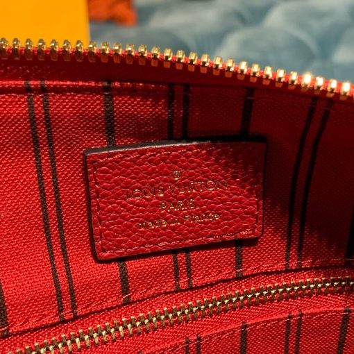 Louis Vuitto Monogram Empreinte Speedy Bandouliere 30 M43503 Red - Image 8