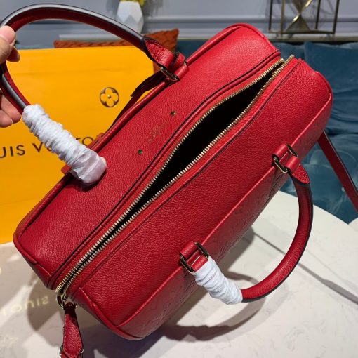 Louis Vuitto Monogram Empreinte Speedy Bandouliere 30 M43503 Red - Image 9
