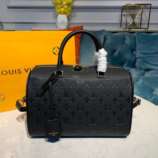 Louis Vuitto Monogram Empreinte Speedy Bandouliere 30 M43503 Black - Image 2
