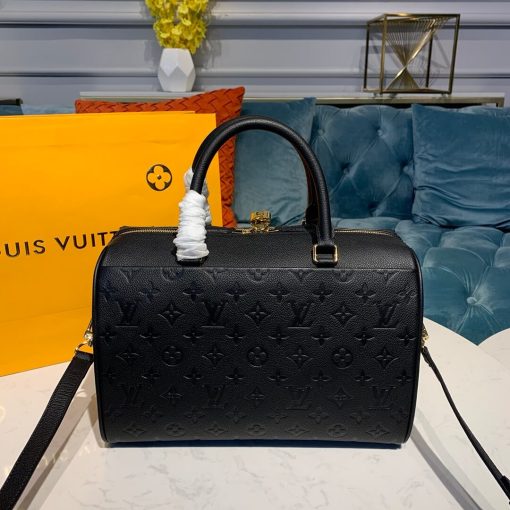 Louis Vuitto Monogram Empreinte Speedy Bandouliere 30 M43503 Black - Image 4