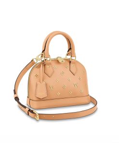 Louis Vuitton Alma BB Monogram Metal in Beige M58638