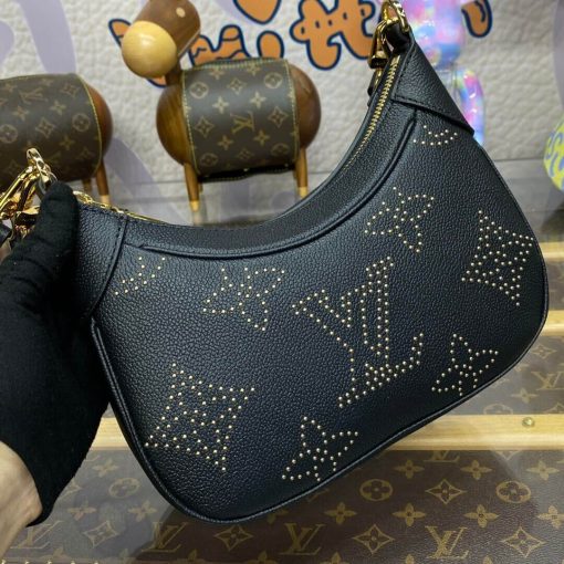 Louis Vuitton Bagatelle Bag M46735 Black Monogram Empreinte With Studs - Image 11