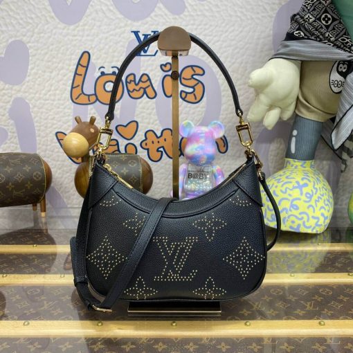 Louis Vuitton Bagatelle Bag M46735 Black Monogram Empreinte With Studs - Image 7