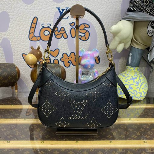 Louis Vuitton Bagatelle Bag M46735 Black Monogram Empreinte With Studs - Image 8