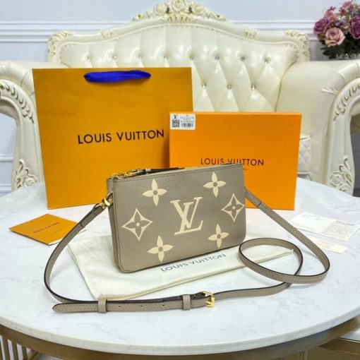 Louis Vuitton Bicolor Double Zip Pochette M80787 Grey - Image 2