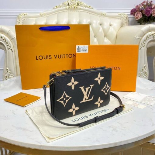 Louis Vuitton Bicolor Double Zip Pochette M80787 Grey - Image 13