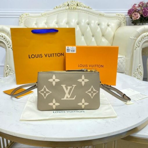 Louis Vuitton Bicolor Double Zip Pochette M80787 Grey - Image 3