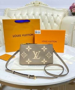 Louis Vuitton Bicolor Double Zip Pochette M80787 Grey