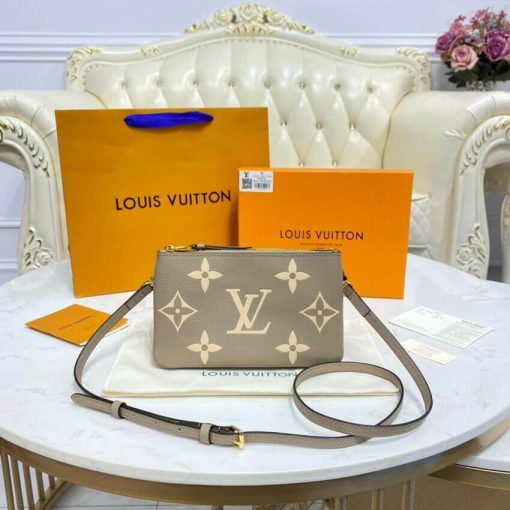 Louis Vuitton Bicolor Double Zip Pochette M80787 Grey