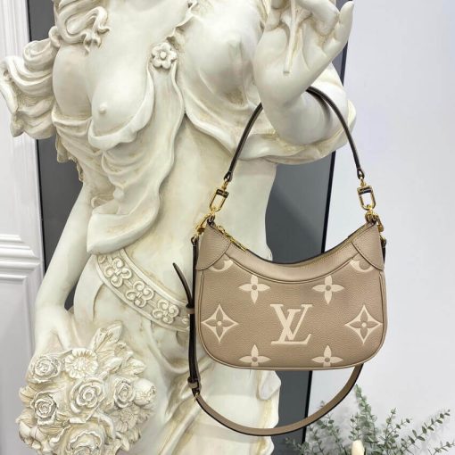 Louis Vuitton Bicolor Monogram Empreinte Leather Bagatelle M46112 Grey/Beige - Image 2