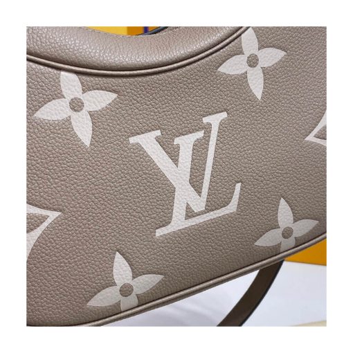 Louis Vuitton Bicolor Monogram Empreinte Leather Bagatelle M46112 Grey/Beige - Image 8