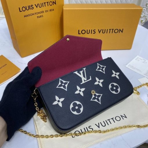 Louis Vuitton Bicolor Monogram Empreinte Leather Felicie Pochette M80482 - Image 12