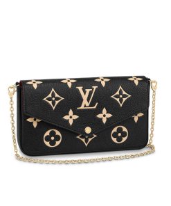 Louis Vuitton Bicolor Monogram Empreinte Leather Felicie Pochette M80482