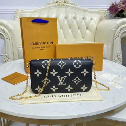 Louis Vuitton Bicolor Monogram Empreinte Leather Felicie Pochette M80482 - Image 5