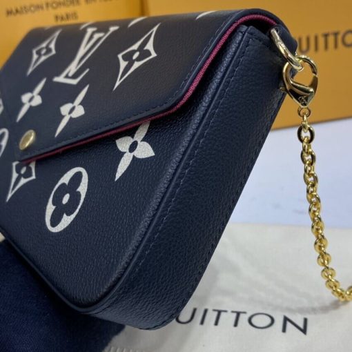 Louis Vuitton Bicolor Monogram Empreinte Leather Felicie Pochette M80482 - Image 6