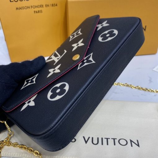 Louis Vuitton Bicolor Monogram Empreinte Leather Felicie Pochette M80482 - Image 7
