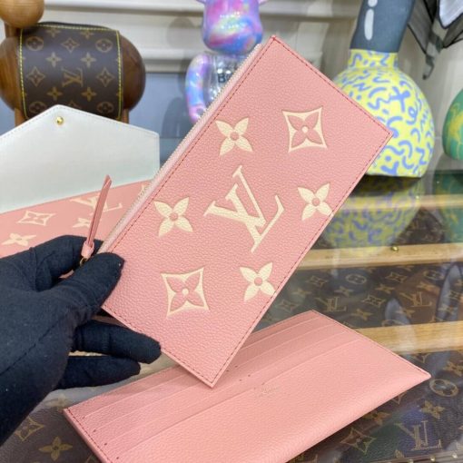 Louis Vuitton Bicolor Monogram Empreinte Leather Felicie Pochette M81759 Pink - Image 8