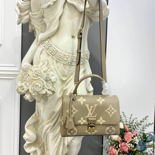 Louis Vuitton Bicolor Monogram Empreinte Leather Madeleine MM M46041 Grey - Image 2
