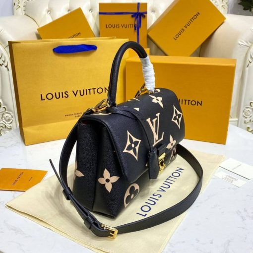 Louis Vuitton Bicolor Monogram Empreinte Leather Madeleine MM M46041 Black - Image 2