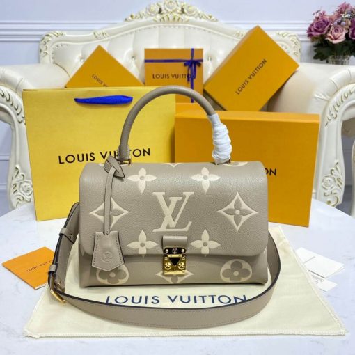 Louis Vuitton Bicolor Monogram Empreinte Leather Madeleine MM M46041 Grey - Image 3