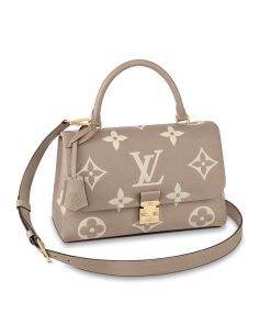 Louis Vuitton Bicolor Monogram Empreinte Leather Madeleine MM M46041 Grey