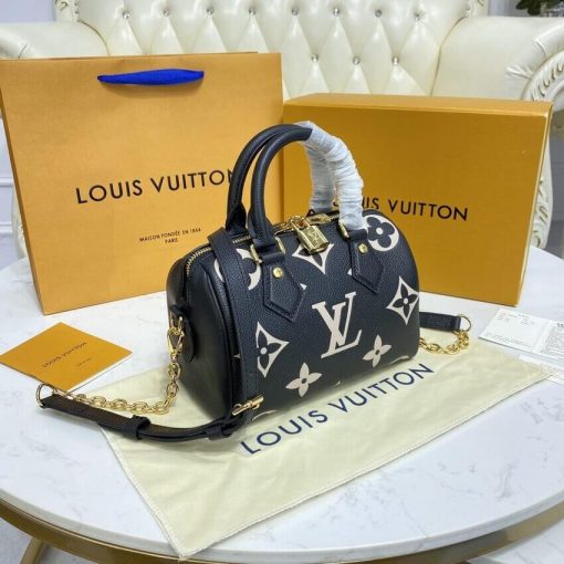 Louis Vuitton Bicolor Monogram Empreinte Speedy Bandoulière 20 M58953 - Image 4