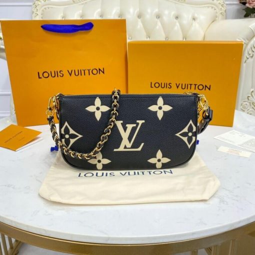 Louis Vuitton Bicolor Multi Pochette Accessoires M45777 Black - Image 3