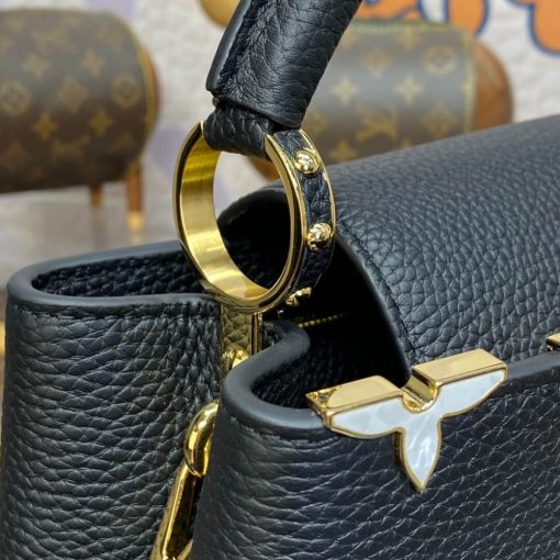 Louis Vuitton Black Capucines Bag  with Decorative Monogram Flowers M23263 - Image 8