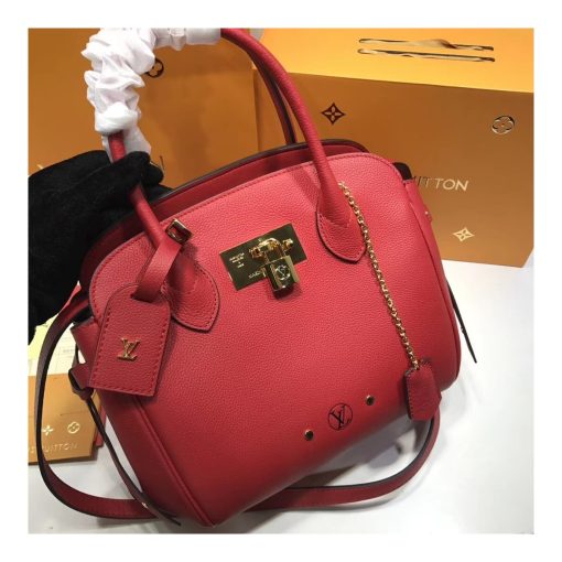 Louis Vuitton Calf Leather Milla PM M51684 Red - Image 7