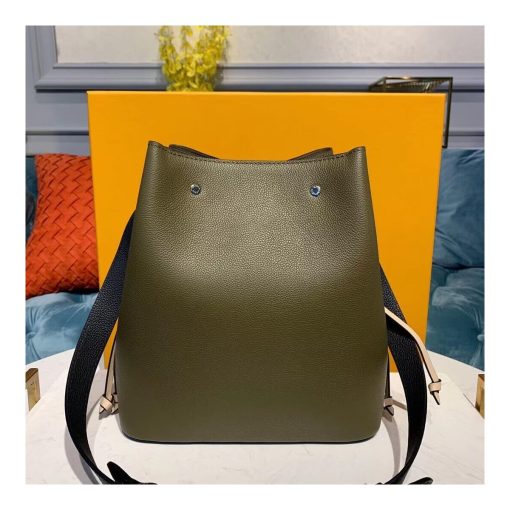 Louis Vuitton Calfskin Leather Lockme Bucket M55439 Dark Green - Image 4
