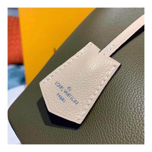 Louis Vuitton Calfskin Leather Lockme Bucket M55439 Dark Green - Image 7