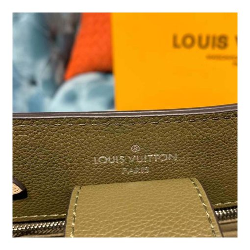 Louis Vuitton Calfskin Leather Lockme Bucket M55439 Dark Green - Image 9