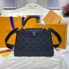 Louis Vuitton Capucines BB Bag In Quilting Lambskin M55360 Black