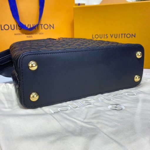 Louis Vuitton Capucines BB Bag In Quilting Lambskin M55360 Black - Image 4