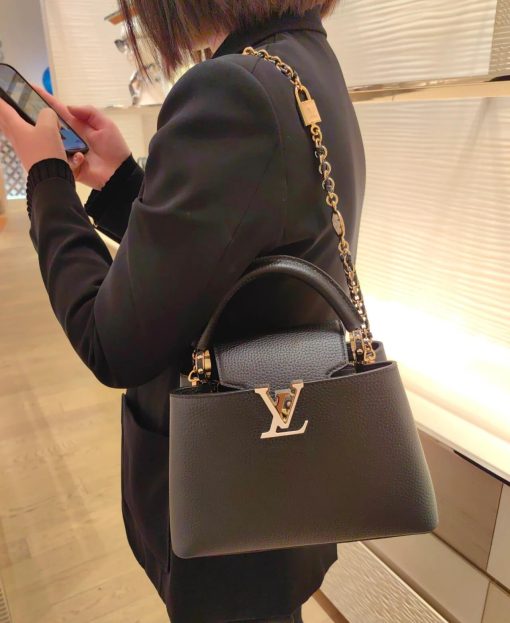 Louis Vuitton Capucines BB Love Lock Taurillon M23950 M24471 Black - Image 2