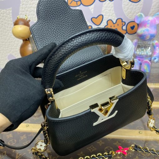 Louis Vuitton Capucines BB Love Lock Taurillon M23950 M24471 Black - Image 11