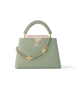 Louis Vuitton Capucines BB Love Lock Taurillon M23950 M24471 Light Green