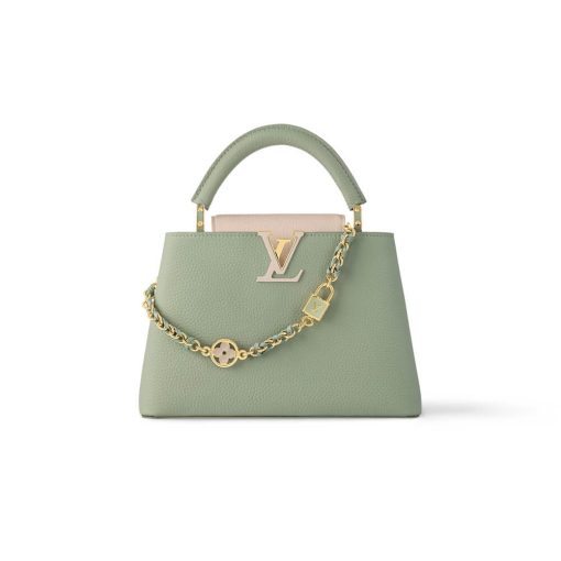 Louis Vuitton Capucines BB Love Lock Taurillon M23950 M24471 Light Green