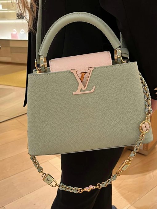 Louis Vuitton Capucines BB Love Lock Taurillon M23950 M24471 Light Green - Image 2