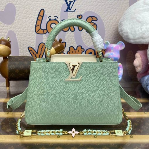 Louis Vuitton Capucines BB Love Lock Taurillon M23950 M24471 Light Green - Image 5