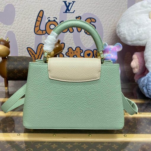 Louis Vuitton Capucines BB Love Lock Taurillon M23950 M24471 Light Green - Image 6