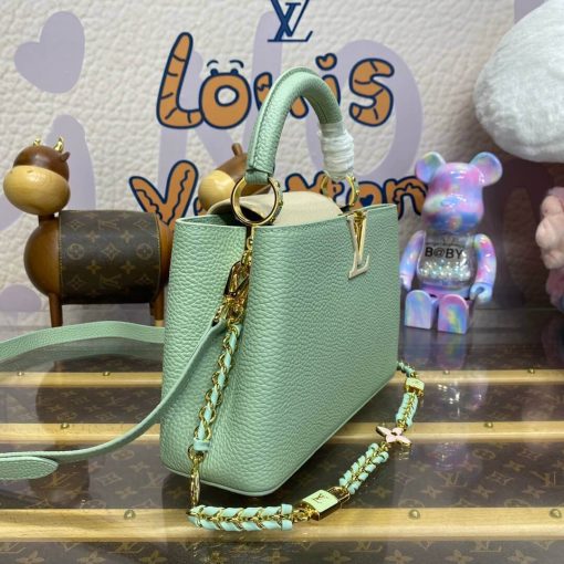 Louis Vuitton Capucines BB Love Lock Taurillon M23950 M24471 Light Green - Image 7