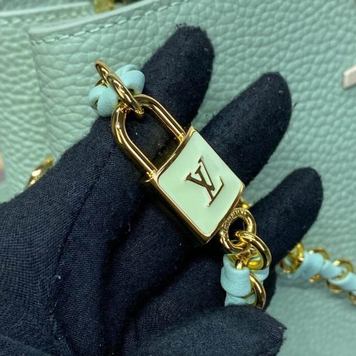 Louis Vuitton Capucines BB Love Lock Taurillon M23950 M24471 Light Green - Image 10