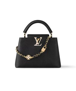 Louis Vuitton Capucines BB Love Lock Taurillon M23950 M24471 Black