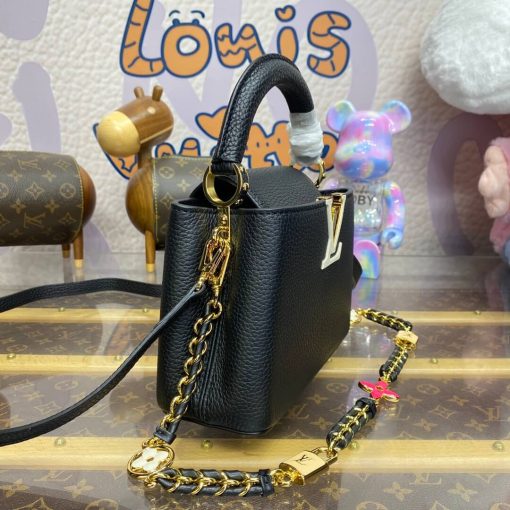 Louis Vuitton Capucines BB Love Lock Taurillon M23950 M24471 Black - Image 5