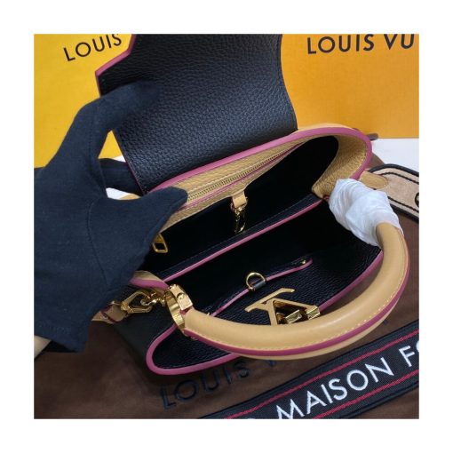 Louis Vuitton Capucines BB M59061 Black/Arizona Beige - Image 12