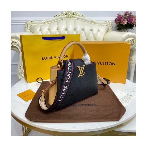 Louis Vuitton Capucines BB M59061 Black/Arizona Beige - Image 3