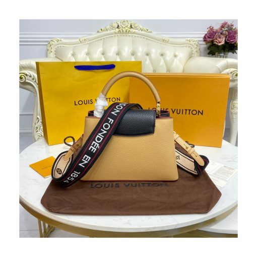 Louis Vuitton Capucines BB M59061 Black/Arizona Beige - Image 4