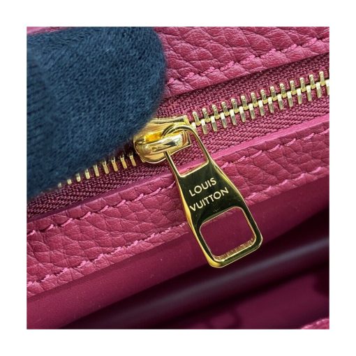 Louis Vuitton Capucines BB M59061 Eggshell/Lie de Vin Red - Image 15